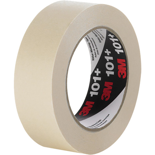 Value Masking Tape 101+, 12 mm (59/125") x 55 m (180.44'), Tan NTL Industrial