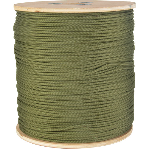 Green Paracord, Nylon, 1600' NTL Industrial