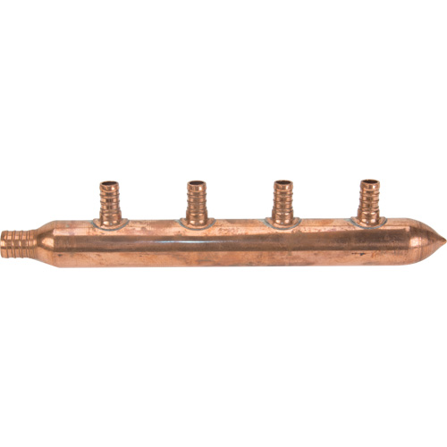 Four Branch Manifold, 3/4" Dia., Copper NTL Industrial