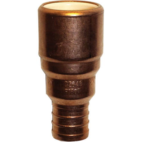 Pipe Adapter, Hub x Pex Barb, 3/4" Dia., Copper/CPVC NTL Industrial
