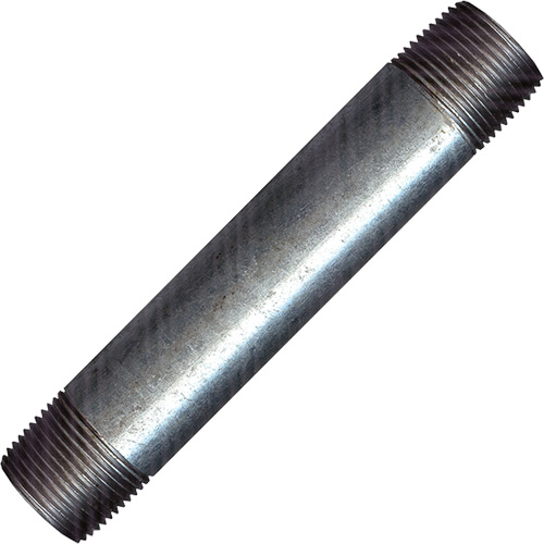 Raccord long, Galvanis&eacute;, 1/2", NPT x NPT NTL Industrial