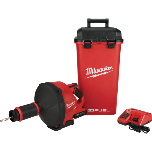 Serpentin de vidange M18 Fuel avec Cable Drive et c&acirc;ble 5/16", &eacute;lectrique, 1/4" x 50'/3/8" x 35' NTL Industrial