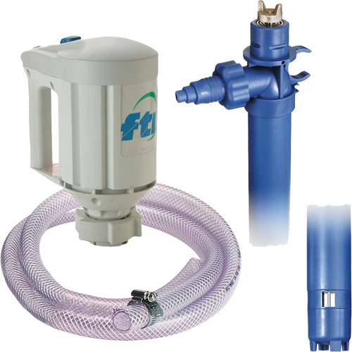PFM-40 Drum Pump Kit with M3V Motor, Polypropylene/PVDF/Stainless Steel NTL Industrial