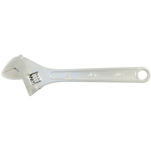 AW-12 Adjustable Wrench, 12" L, 1-1/2" Max Width, Chrome NTL Industrial
