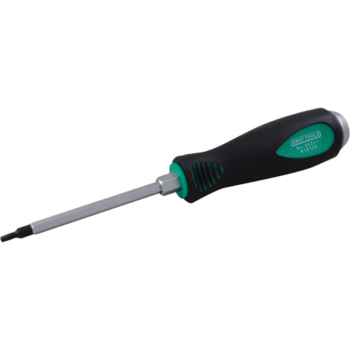 Square Recess Screwdriver, #0 Tip, Round, 7-3/8" L, Cushion Grip Handle NTL Industrial