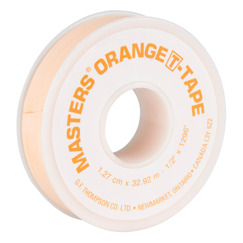 Ruban T, 1296" lo x 1/2" la, Orange NTL Industrial