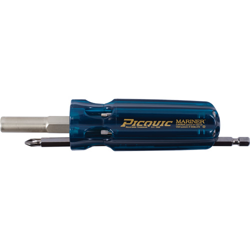 The Mariner Multibit Screwdriver, 6" L, Plastic Handle NTL Industrial