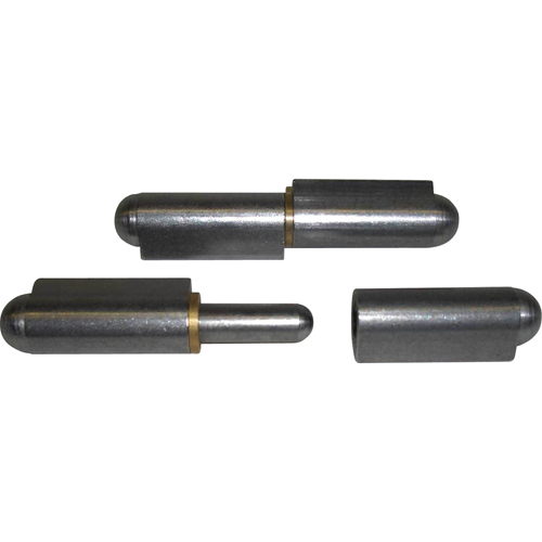 Charni&egrave;res &agrave; souder 2 pi&egrave;ces, 3/4" dia. x 6" lo, Acier inoxydable a/goupille fixe en acier inoxydable NTL Industrial