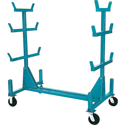 Supports mobiles pour tuyaux & barres, Acier, 34" la x 61" p x 58" h, Capacit&eacute; de 1000 lb NTL Industrial