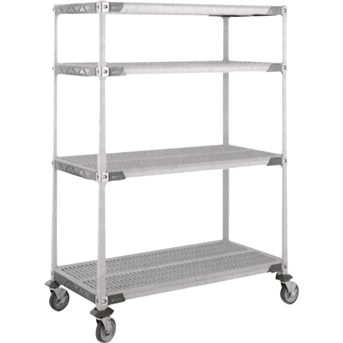 MetroMax i&reg; Stem Caster Cart, 4 Tiers, 18" x 69" x 60", 900 lbs. Capacity NTL Industrial