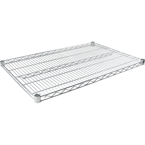 Standard-Duty Chromate Wire Shelf, 36" W x 18" D, 500 lbs. Capacity NTL Industrial