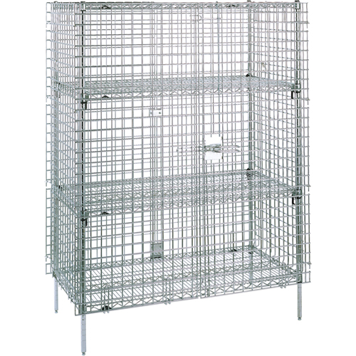 Security Carts, 5 Tiers, 38-1/2" W x 66-13/16" H x 21-1/2" D NTL Industrial