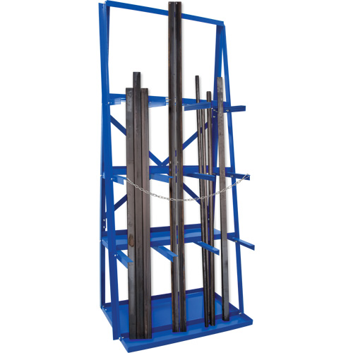 R&acirc;telier de rangement pour barre, Vertical, 3 Niveaux, 36" la x 24" p x 84" h, 3000 lb Cap. NTL Industrial
