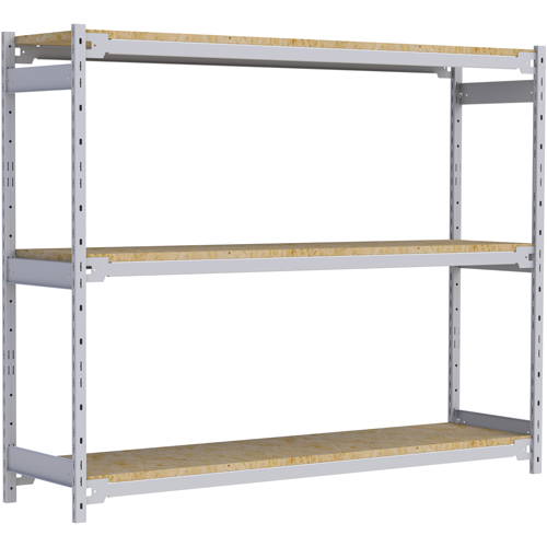 &eacute;tag&egrave;re-classeur de grande largeur, Acier, 3 Tablettes, 72" la x 18" p x 60" h NTL Industrial