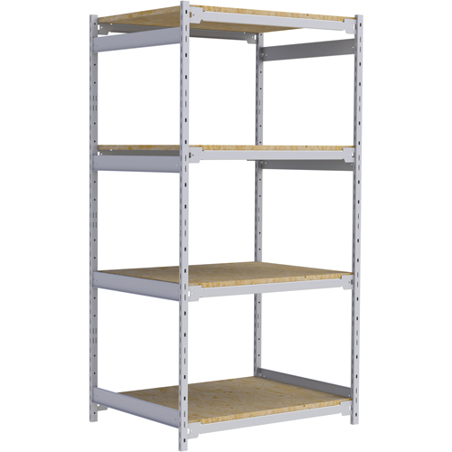 &eacute;tag&egrave;re-classeur de grande largeur, Acier, 4 Tablettes, 42" la x 32" p x 84" h NTL Industrial