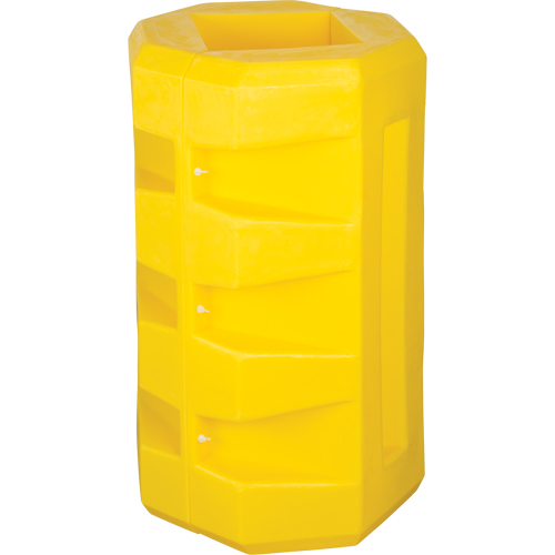 Protecteurs de colonne, Ouverture int&eacute;rieure 9-1/4", 23-1/2" lo x 23-1/2" la x 39-1/2" h, Jaune NTL Industrial