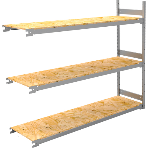 &eacute;tag&egrave;re-classeur de grande largeur, Acier, 3 Tablettes, 72" la x 18" p x 60" h, Ensemble Ajout NTL Industrial