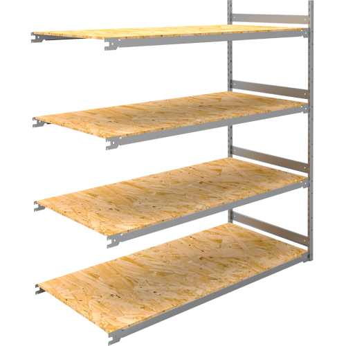 &eacute;tag&egrave;re-classeur de grande largeur, Acier, 4 Tablettes, 72" la x 32" p x 84" h, Ensemble Ajout NTL Industrial