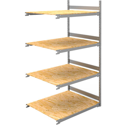 &eacute;tag&egrave;re-classeur de grande largeur, Acier, 4 Tablettes, 42" la x 32" p x 84" h, Ensemble Ajout NTL Industrial