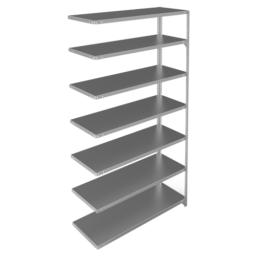 &eacute;l&eacute;ment de rayonnage, Acier galvanis&eacute;, Montant &agrave; fente, Capacit&eacute; 275 lb, 48" la x 84" h x 18" p NTL Industrial