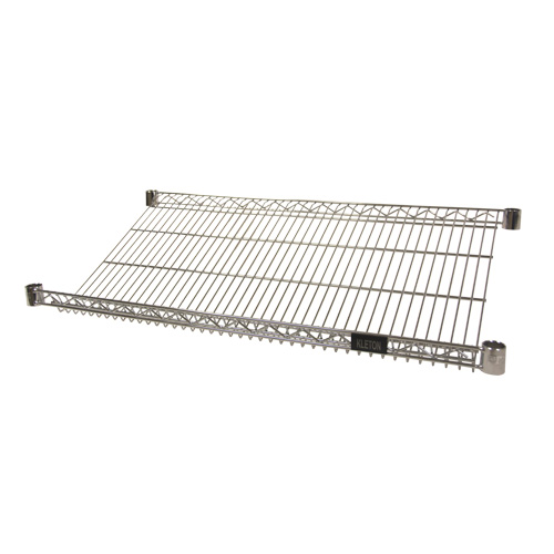 Wire Slanted Shelf, 18" W x 48" D, 400 lbs. Capacity NTL Industrial