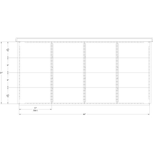 Cabinet d'entreposage &agrave; tiroirs int&eacute;gr&eacute; Interlok NTL Industrial