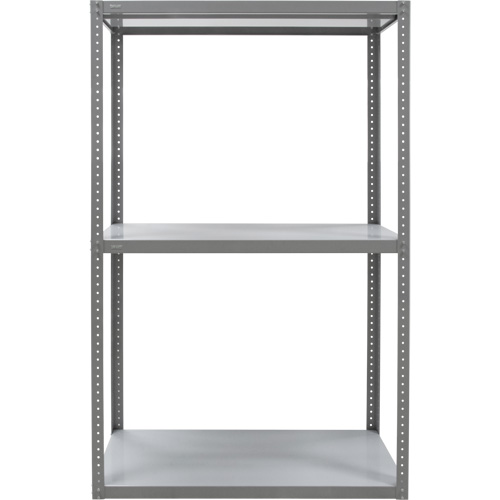 Heavy-Duty Shelving, Steel, Bolted, 3000 lbs. Capacity, 36" W x 72" H x 24" D NTL Industrial