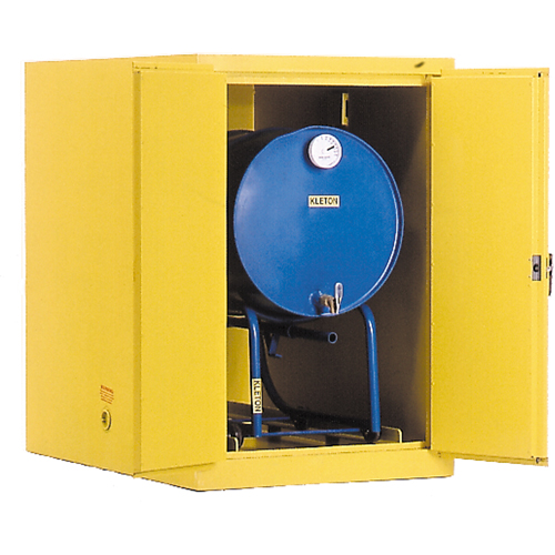 Drum Safety Cabinets, 400 lbs. Cap., Yellow NTL Industrial