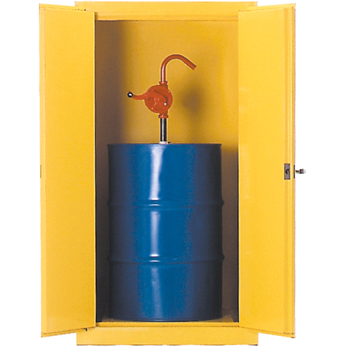 Drum Safety Cabinets, 55 US gal. Cap., Yellow NTL Industrial