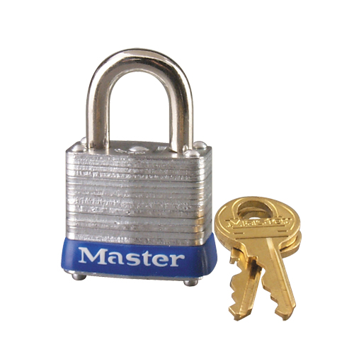 Pin Tumbler Padlock, Keyed Alike, Laminated Steel, 1-9/16" Width NTL Industrial
