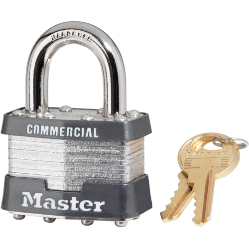 Cadenas commerciaux, Cl&eacute;s diff&eacute;rentes, Acier lamin&eacute;, Largeur de 1-9/16" NTL Industrial