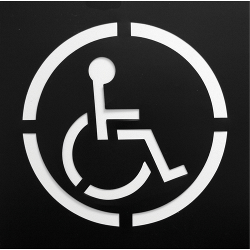 Pochoirs de symboles de s&eacute;curit&eacute;, Anglais, 15,5" x 15,5" NTL Industrial