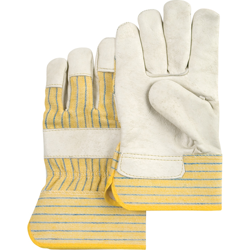 Standard-Duty Dry-Palm Fitters Gloves, X-Large, Grain Cowhide Palm, Cotton Inner Lining NTL Industrial