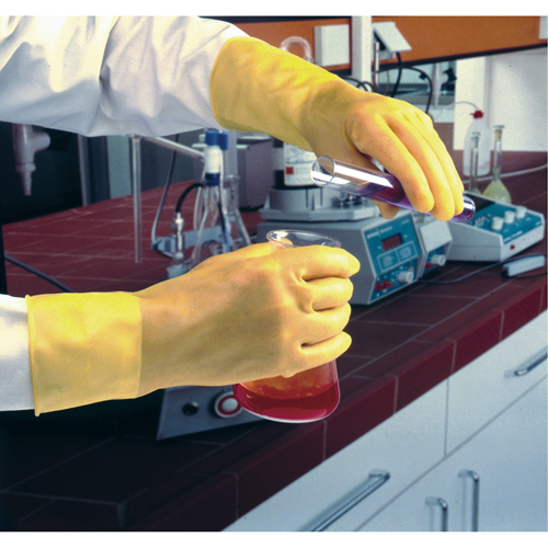 Featherweight Plus Gloves, Size Small/7, 13" L, Rubber Latex, 17-mil NTL Industrial