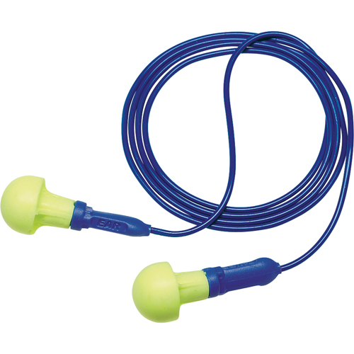 E-A-R Push-ins Metal Detectable Earplugs, Corded, One-Size, Bulk - Polybag, NRR 28 dB NRR dB NTL Industrial