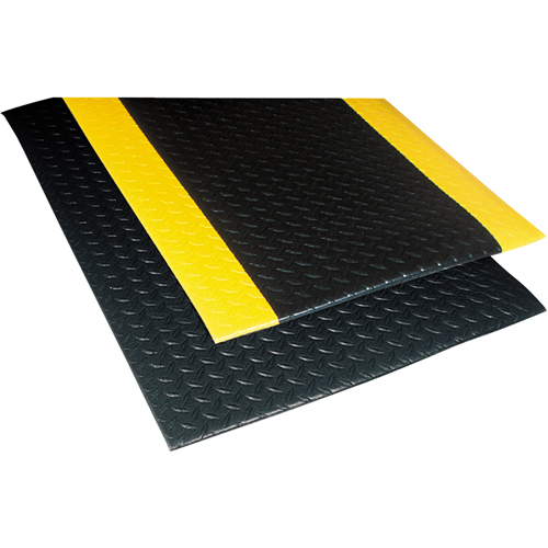 No. 419 Sof-Tred with Dyna-Shield Mats, Diamond, 3' x 12' x 1/2", Black, PVC NTL Industrial
