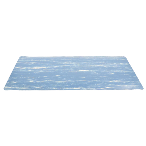 No. 970 Marble Sof-Tyle Grande Mats, Smooth, 4' x 72' x 1", Blue, Rubber NTL Industrial