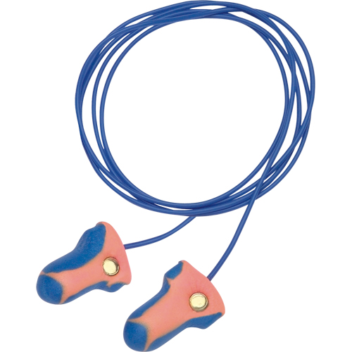 Howard Leight Laser-Trak Single-Use Detectable Earplugs, Pair - Polybag, Corded NTL Industrial