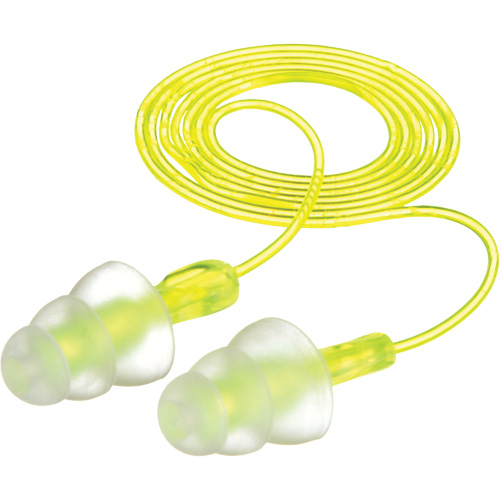 Bouchons d'oreilles r&eacute;utilisables &agrave; trois brides E-A-R, Avec cordon, Vrac - Sac en poly, 26 dB NRR, Taille unique NTL Industrial