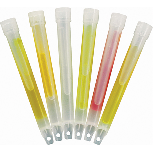 B&acirc;tons de s&eacute;curit&eacute; luminescents Cyalume 6", Blanc, Dur&eacute;e 30 min NTL Industrial