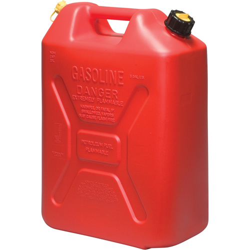 Jerry Cans, 5.3 US gal./20.06 L, Red, CSA Compliant/ULC NTL Industrial