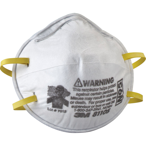 Respirateurs contre les particules 8110S, N95, Certifi&eacute; NIOSH, Petit NTL Industrial