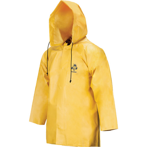 Neo-Slick Chemical & Acid Resistant Rain Jacket, 3X-Large, Yellow, Neoprene NTL Industrial
