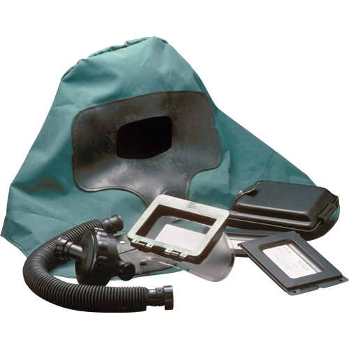 Abrasi-Blast Supplied-Air Respirator Waist-Length Hood, Medium, Soft Top, Single Shroud NTL Industrial