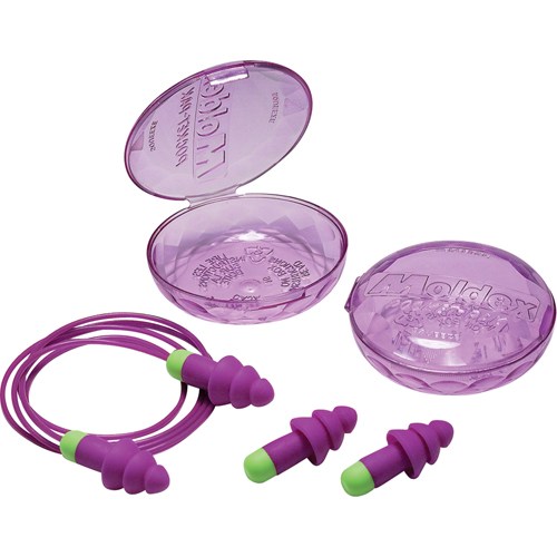 Bouchons d'oreilles r&eacute;utilisables Rockets, Avec cordon, Vrac - &eacute;tui en plastique, 27 dB NRR, Taille unique NTL Industrial