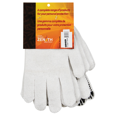 Dotted String Knit Gloves, Poly/Cotton, Single Sided, 7 Gauge, X-Large NTL Industrial