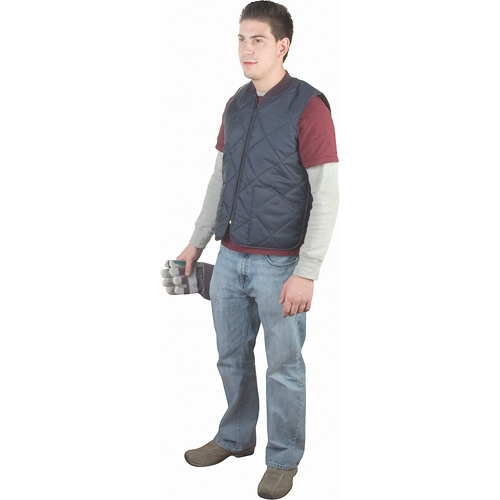 Light-Duty Insulated Cooler Jackets, Vests & Coats, Men's, Small, Navy Blue NTL Industrial