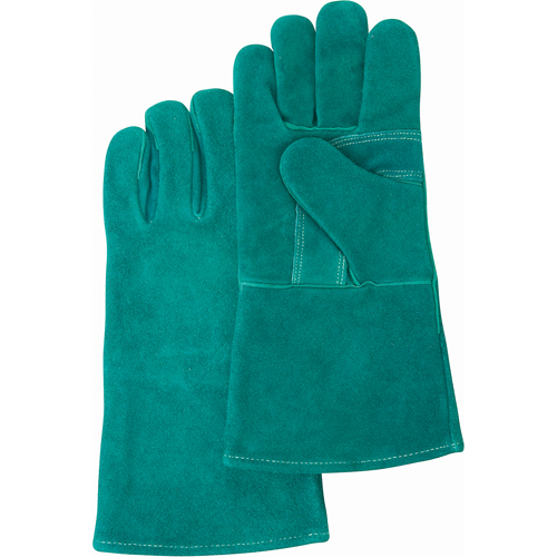 Gants de soudeur de premi&egrave;re qualit&eacute;, Cuir de vache refendu, Taille Grand NTL Industrial