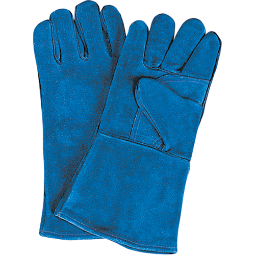 Gants de soudage &agrave; pouce & paume doubles, Cuir de vache refendu, Taille Grand NTL Industrial
