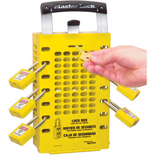 Bo&agrave;tes de verrouillage Latch Tight, Jaune NTL Industrial